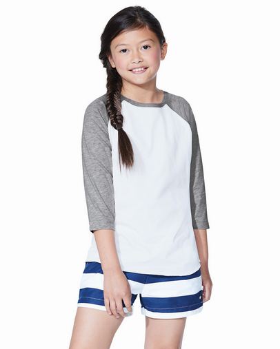 Custom Printed Youth Baseball Fine Jersey T-Shirt-6130 With Logo