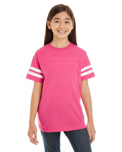 Custom Printed Youth Football Fine Jersey T-Shirt-6137 With Logo