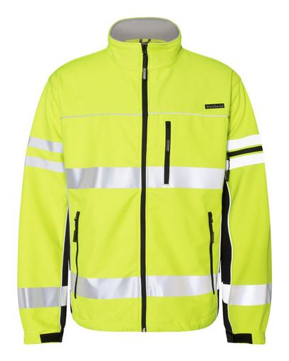 Custom Printed Premium Black Series Class 3 SoftShell Jacket - JS137-138