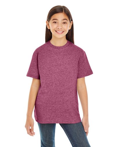 Custom Printed Youth Premium Jersey T-Shirt-6180 With Logo