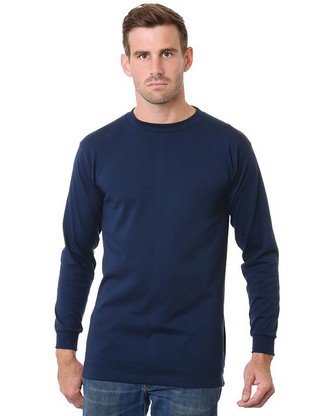 Unisex Big & Tall Long Sleeve T-Shirt - NAVY - LT