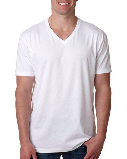 Custom Printed Next Level CVC V T-Shirt - 6240 