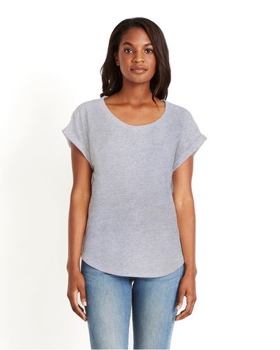 Custom Printed  Next Level Ladies' Dolman with Rolled Sleeves - 6360 