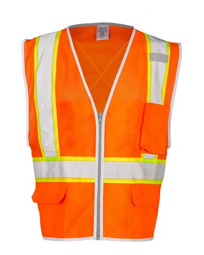 Custom Logo ML Kishigo Premium Brilliant Series® X Black Vest - 1530-1531 