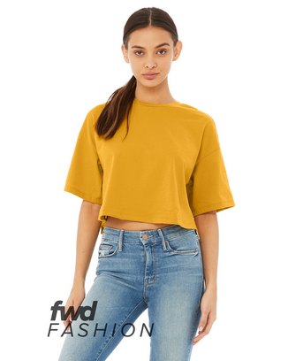 Custom Logo FWD Fashion Ladies' Jersey Cropped T-Shirt BC-6482 With Logo