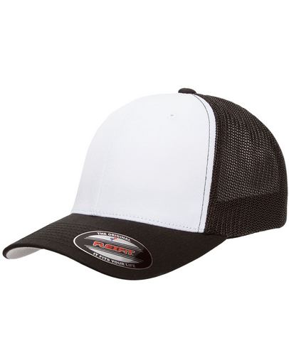 Flexfit Trucker Mesh with White Front Panels Cap