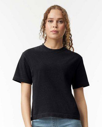 Company Branded Comfort Colors Women's Heavyweight Boxy T-Shirt 3023CL With Logo