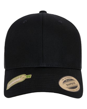 Classics® Recycled Mesh Retro Trucker Cap - BLACK - OS