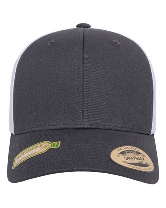 Classics® Recycled Mesh Retro Trucker Cap - CHARCOAL/ WHITE - OS
