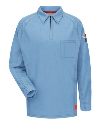 Company Branded Bulwark Long Sleeve Polo QT12 With Logo