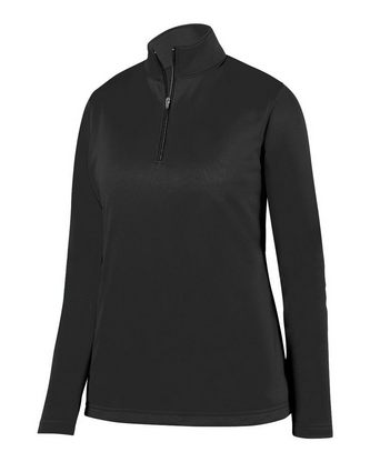 Company Branded Augusta Sportswear Women's Wicking Fleece Quarter-Zip Pullover 5509 With Logo