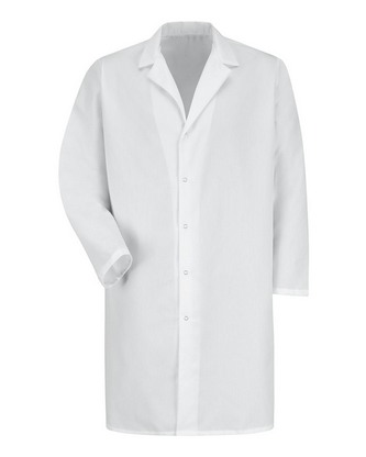 Custom Logo Red Kap Lab Coat with Gripper KP38 Embroidered