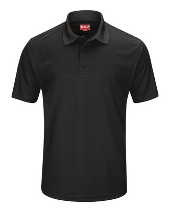 Custom Logo Red Kap Short Sleeve Performance Knit Pocketless Core Polo SK96 Embroidered