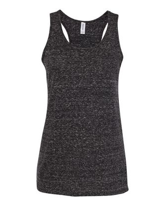 Custom Embroidered JERZEES Women's Snow Heather Jersey Racerback Tank Top 88WTKR With Logo