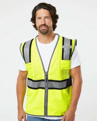 Company Branded Kishigo Premium Brilliant Series® Ultimate Reflective Vest 1584 With Logo