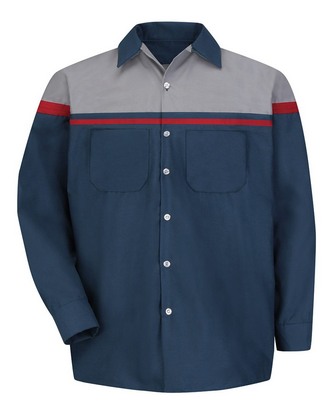  Custom Logo Red Kap Performance Tech Long Sleeve Shirt SP14AC Embroidered 