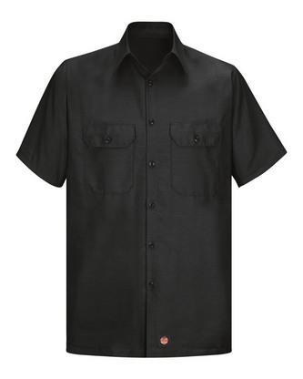  Company Branded Red Kap Ripstop Short Sleeve Work Shirt - Tall Sizes SY60T With Logo 