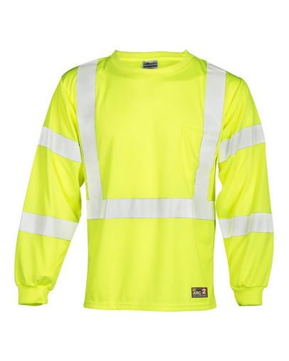Custom Printed ML Kishigo - FR Long Sleeve T-Shirt - TALL - F462T With Logo