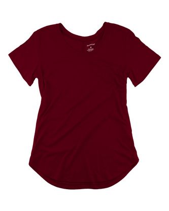 Custom Logo Boxercraft Women’s At Ease Scoop Neck T-Shirt T61 Embroidered