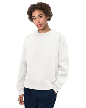  Ladies' Crewneck Sweatshirt - WHITE - S 