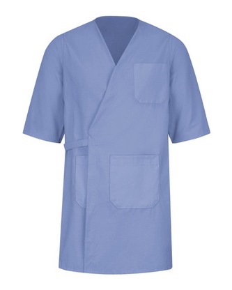 Company Branded Red Kap Collarless Butcher Wrap WP10 With Logo