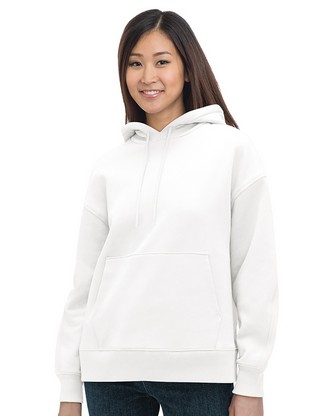  Ladies' Hooded Pullover - WHITE - S 