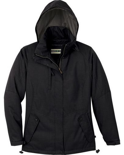 LADIES' RECYCLED POLYESTER INSULATED TEXTURED JACKET