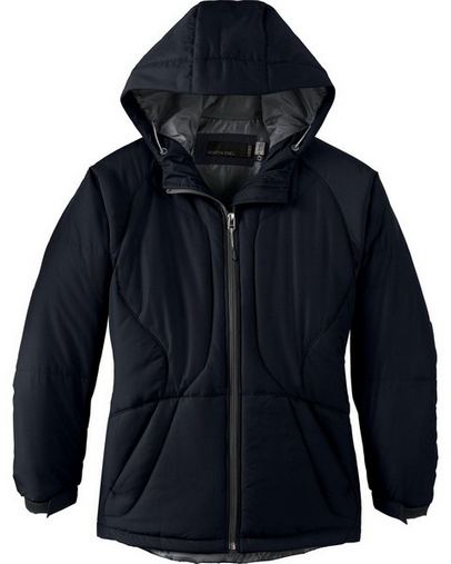 NEW LADIES POLYESTER RIPSTOP INSULATED JACKET WITH HOOD