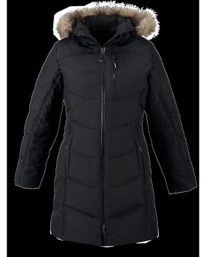 Boreal Ladies'????Down Jacket With Faux Fur Trim????