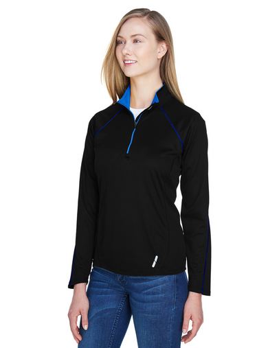  Ladies' Radar Quarter-Zip Performance Long-Sleeve Top 