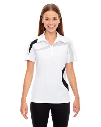 Ladies' Impact Performance Polyester Piqué Colorblock Polo