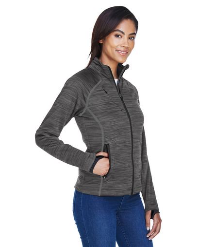  Ladies' Flux Mélange Bonded Fleece Jacket 