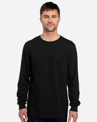 Custom Logo JERZEES Premium Blended Ringspun Long Sleeve Crewneck T-Shirt 560LSR Embroidered