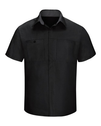 Custom Embroidered Red Kap Performance Plus Short Sleeve Shirt with Oilblok Technology SY42 With Log
