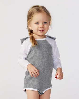  Custom Logo Rabbit Skins Fine Jersey Infant Character Hooded Long Sleeve Bodysuit with Ears 4418 Emb 