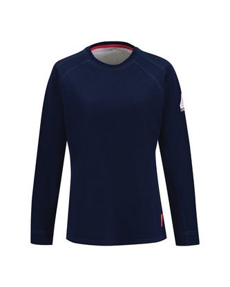Custom Embroidered Bulwark iQ Series® Comfort Knit Women's Long Sleeve Tee QT31 With Logo