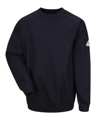 Company Branded Bulwark Pullover Crewneck Sweatshirt - Cotton/Spandex Blend SEC2 With Logo