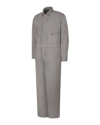 Company Branded Red Kap Zip-Front Cotton Coverall Additional Sizes CC18EXT With Logo
