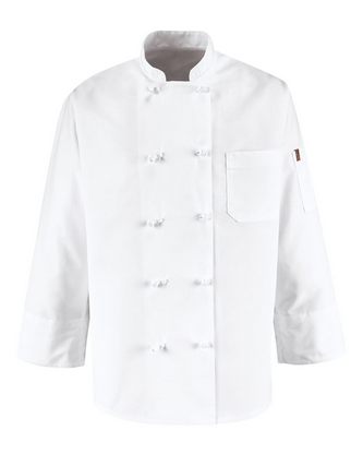 Custom Embroidered Chef Designs Ten Knot Button Chef Coat 0421 With Logo