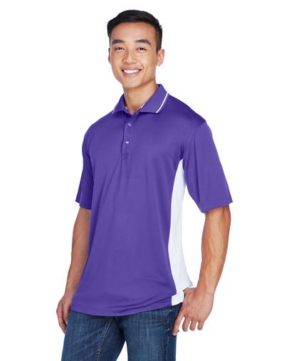 Custom Embroidered UltraClub Men's Cool & Dry Sport Two-Tone Polo - 8406