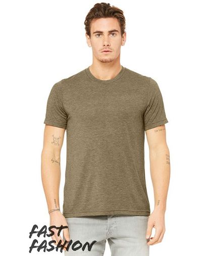 Custom Printed BELLA + CANVAS - Fast Fashion Unisex Viscose Fashion Tee - BC-3880 Printed