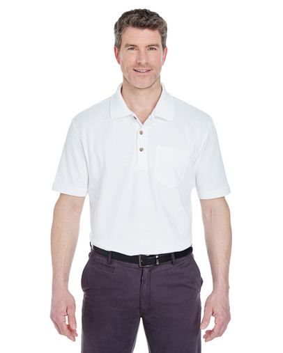  Adult Classic Piqué Polo with Pocket 