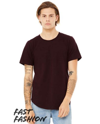 Custom Printed BELLA + CANVAS Fast Fashion Jersey Curved Hem Tee - 3003 