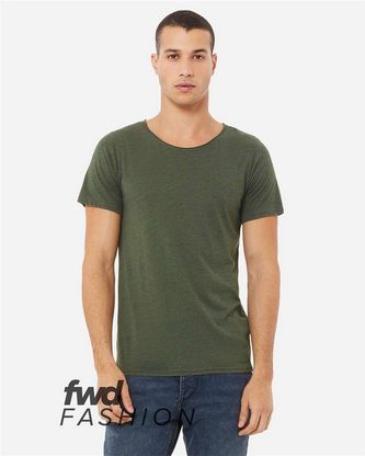 Company Branded FWD Fashion Triblend Raw Neck Tee BELLA + CANVAS 3414