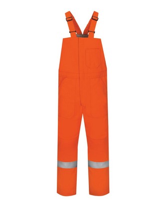 Company Branded Bulwark Deluxe Insulated Bib Overall with Reflective Trim - EXCEL FR® ComforTouch BL