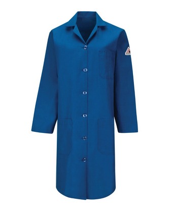 Custom Logo Bulwark Women's Lab Coat - Nomex® IIIA - 4.5 oz. KNL3 Embroidered
