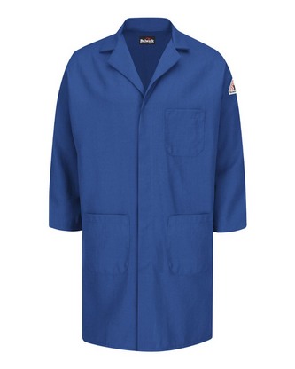 Company Branded Bulwark Concealed Snap Front Lab Coat - Nomex® IIIA - 6 oz. KNL6 With Logo