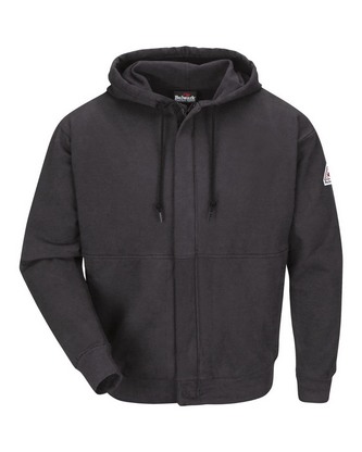  Custom Embroidered Bulwark Zip-Front Hooded Sweatshirt - Tall Sizes SEH4T With Logo 