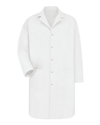  Custom Embroidered Red Kap Gripper Front Lab Coat - Tall Sizes KP18T With Logo 
