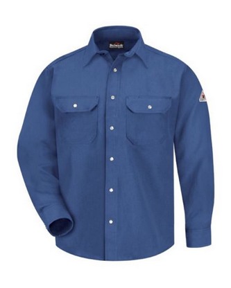 Custom Logo Bulwark Snap-Front Uniform Shirt - Nomex® IIIA - 6 oz. SNS6 Embroidered